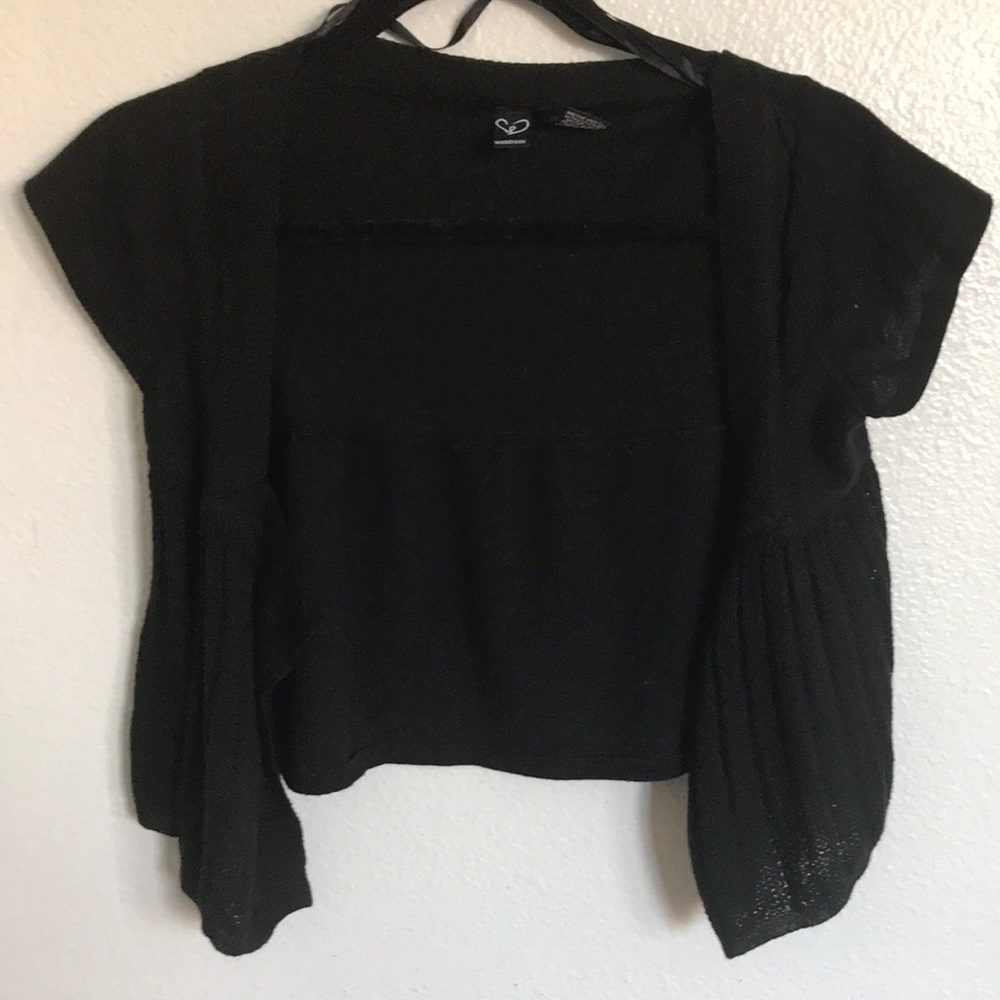 Black cardigan